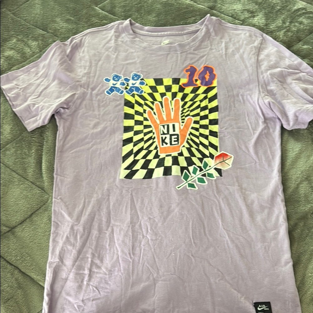 Nike Purple Short Sleeve Tee Vibrant Design
